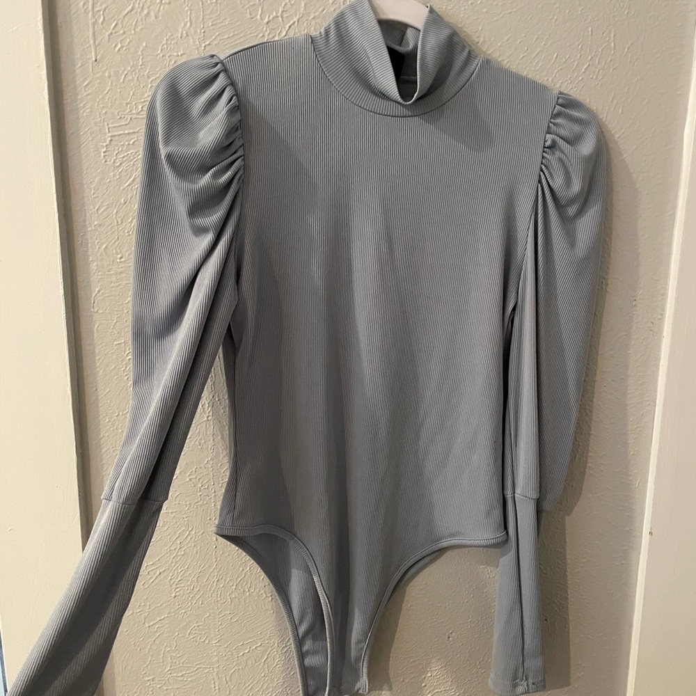 Elegant Light Blue Women's Bodysuit